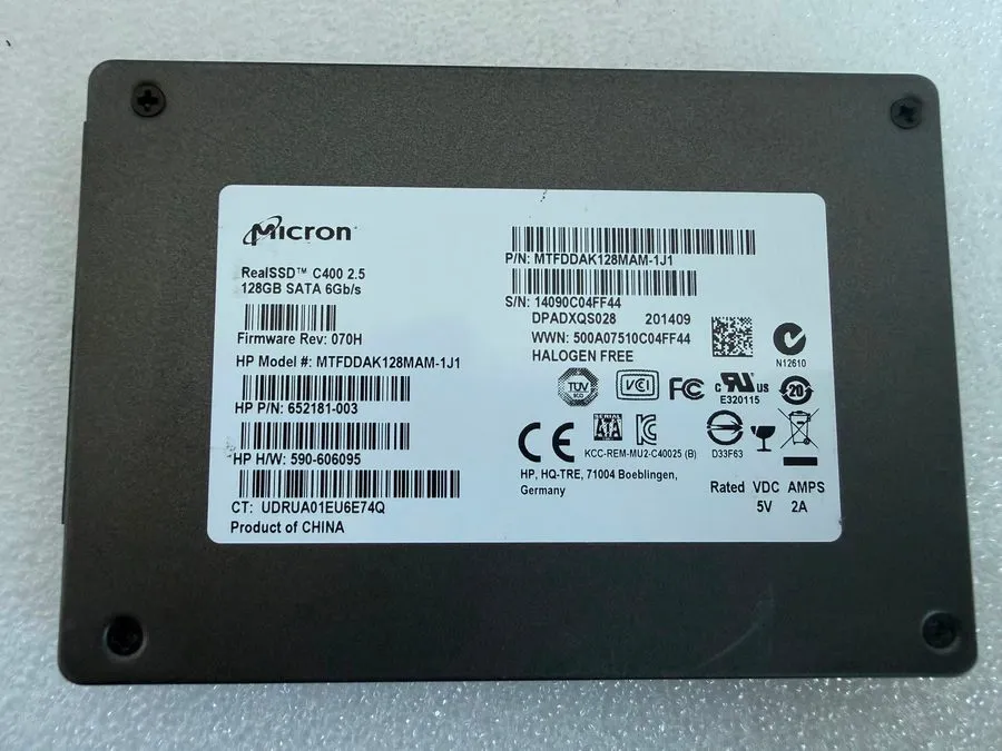 SSD-накопитель Micron RealSSD C400 128GB 2.5" SATA 6Gb/s SSD HP MTFDDAK128MAM-1J