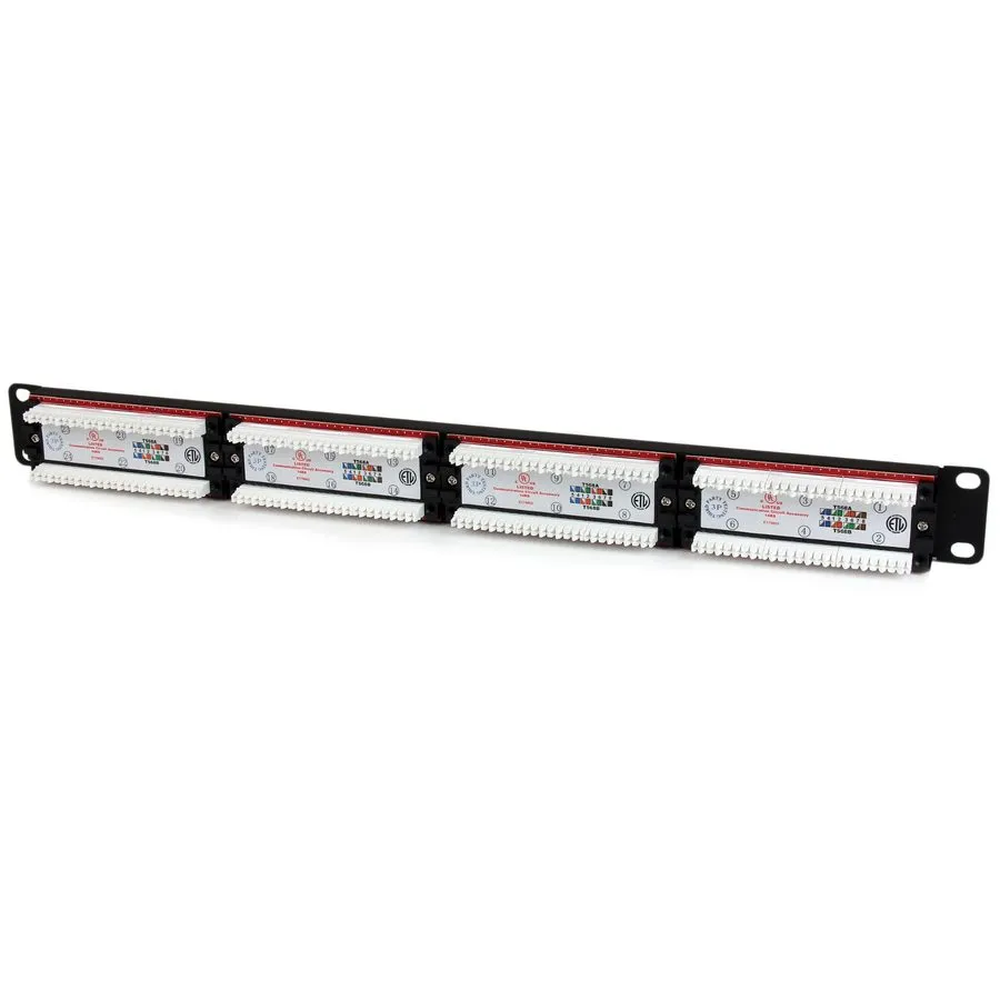 Патч-панель StarTech 24 Port 1U Rackmount Cat 6 110 Patch Panel (C6PANEL24)