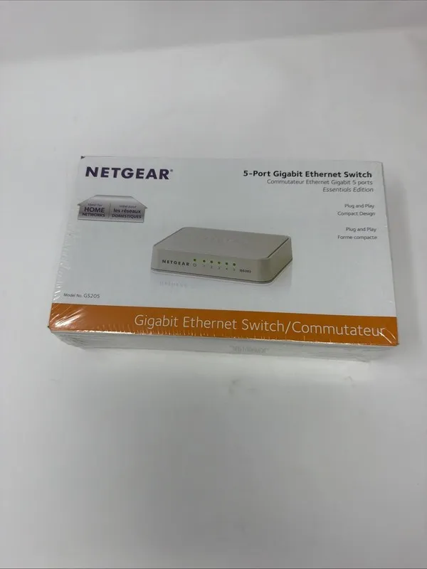 Коммутатор NETGEAR (GS205100PAS) 5 Port Gigabit Ethernet Switch