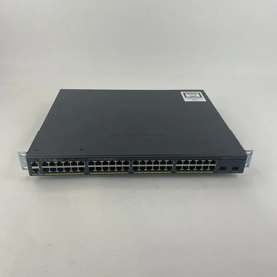Коммутатор Cisco Catalyst WS-C2960X-48FPD-L 48-Port PoE+ Switch 740W 10G SFP+