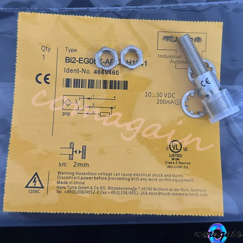 Датчик приближения Turck BI2-EG08K-AP6X-H1341 Inductive Proximity Sensor, 2mm, 1