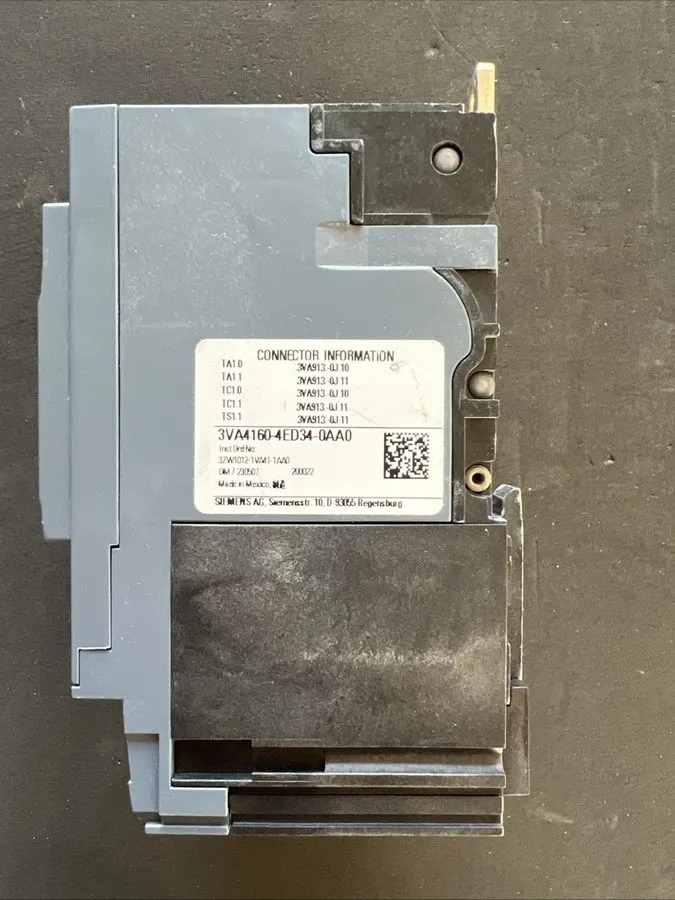 Автоматический выключатель SIEMENS CIRCUIT BREAKER 3VA4160-5ED34-0AA0 60A 600Y/3