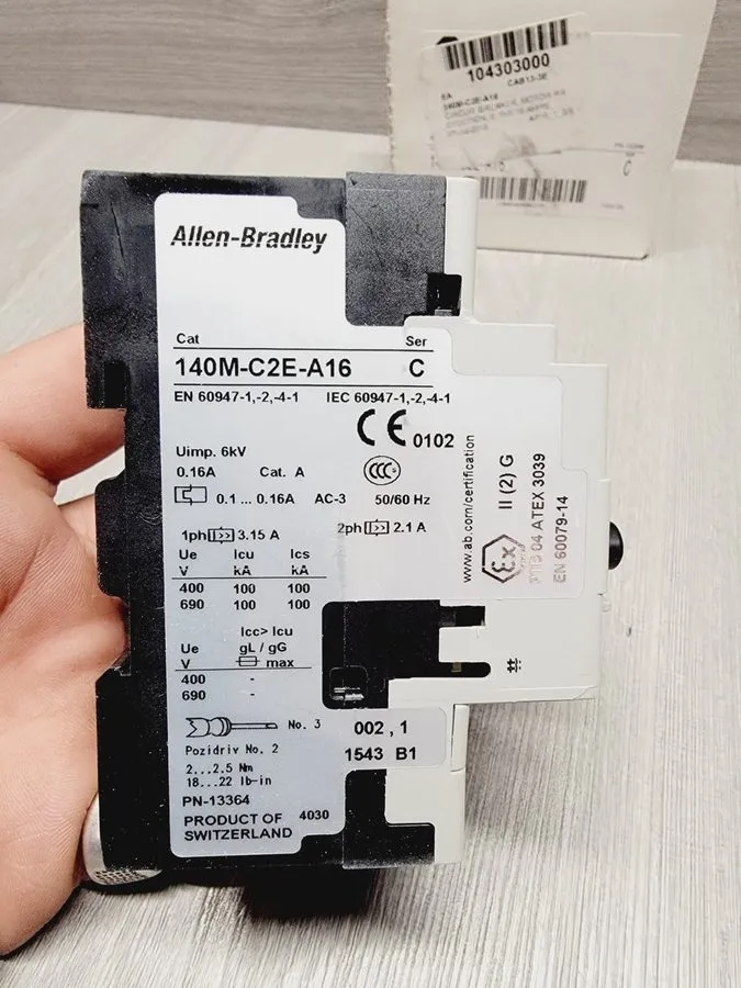 Автоматический выключатель Allen Bradley 140M-C2E-A16 Ser B Motor Protection Cir
