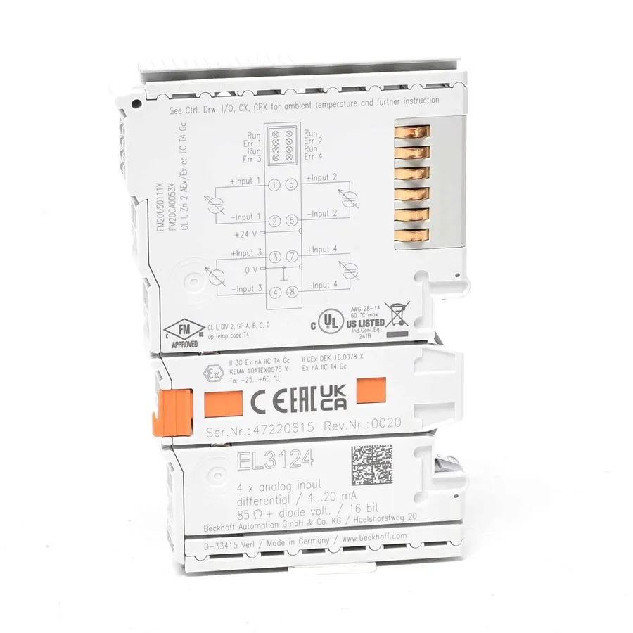 Модуль ввода-вывода Beckhoff EL3124 Analog Input EtherCAT Terminal