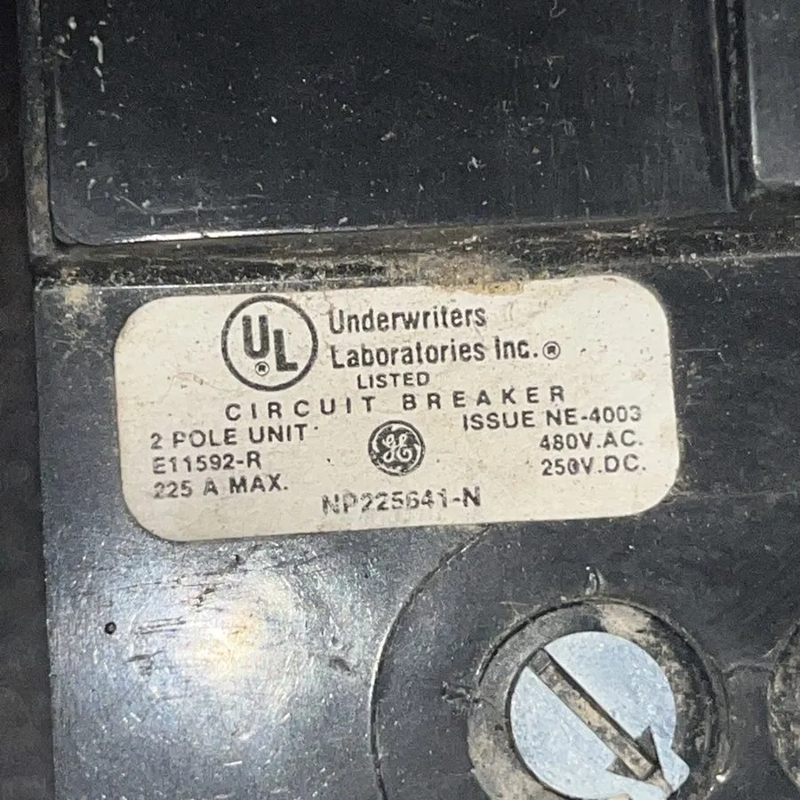 Автоматический выключатель GE TFK TFK224F000 2 POLE 100 AMP TRIP 480V CIRCUIT BR — фото лота 2