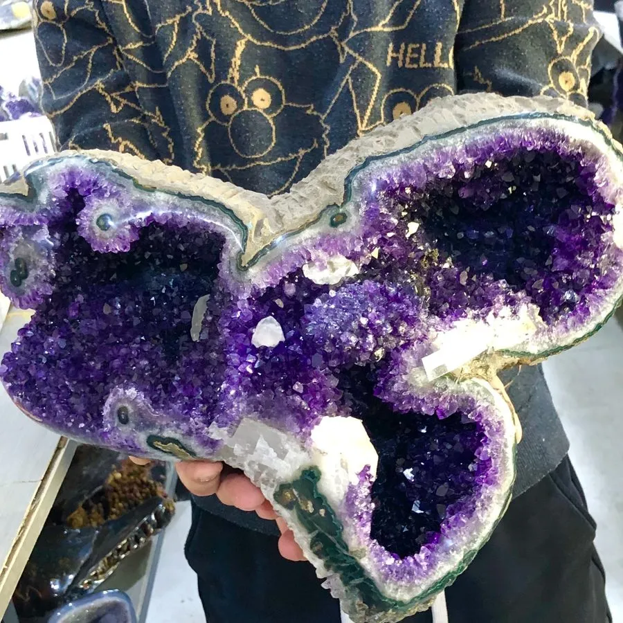 Лабораторный прибор 22.66LB TOP Natural Uruguay Amethyst geode quartz crystal co