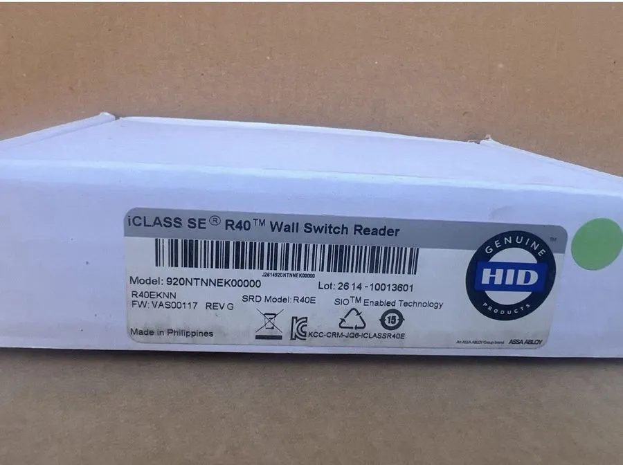 Оборудование видеонаблюдения HID iCLASS SE R40 Wall Switch er 920NTNNEK00000 RFI