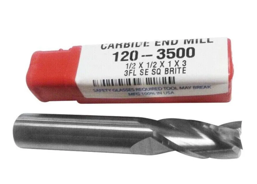 Режущий инструмент HTC Solid Carbide End Mill 1/2" USA Made 3 Flute 120-3500