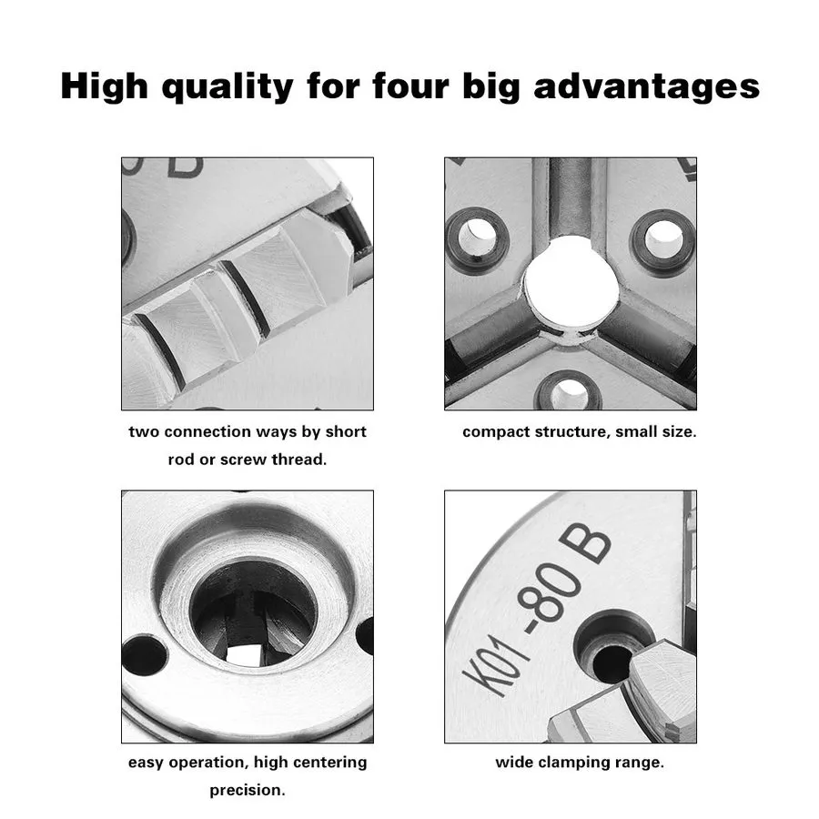 Режущий инструмент Lathe Chuck 3 Jaw Self Centering Milling Machine External Jaw