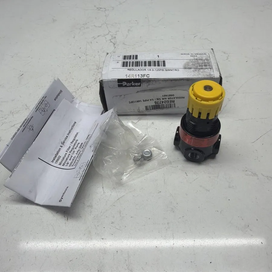 Регулятор давления PARKER 14R113FC AIR PRESSURE REGULATOR 300 PSI W/ WIKA 0-60 P