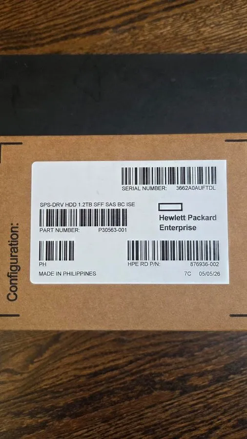 Жёсткий диск P30563-001 HPE 1.2TB 2.5" SAS 10K 12G Gen10 Plus V2 HDD Hard Drive