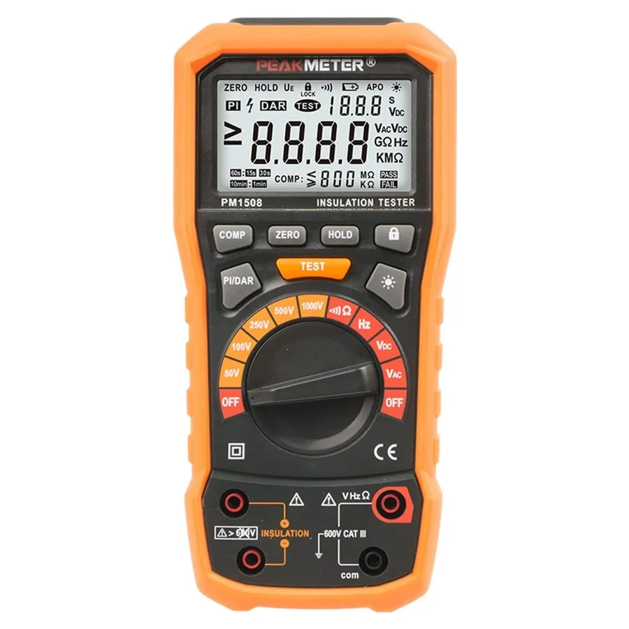 Тестер Megohmmeter, Insulation Resistance Tester, 50V1000V Up to 100GΩ — фото лота 1