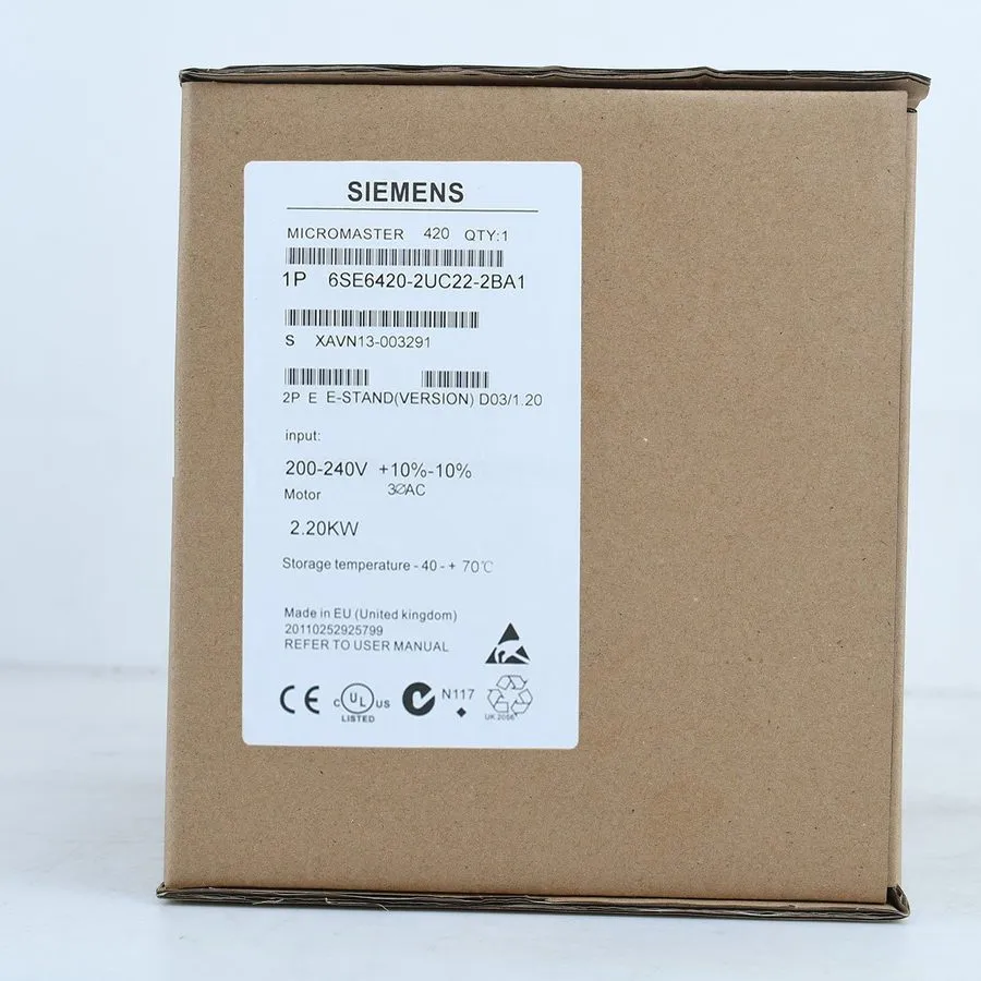 Частотный преобразователь Siemens MICROMASTER420 without filter 6SE6420-2UC22-2B
