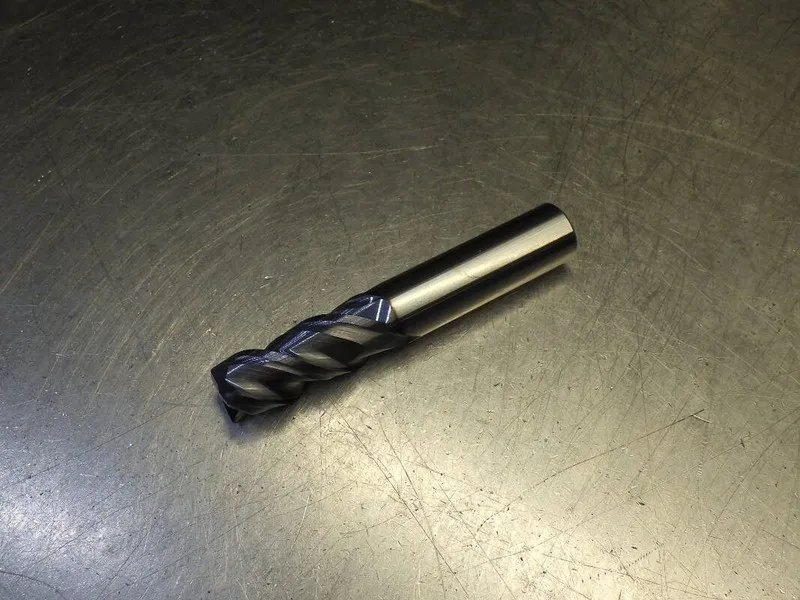 Режущий инструмент Kyocera / SGS 16mm 3 Flute Carbide Cr Endmill Shank 2mm R 434 — фото лота 1