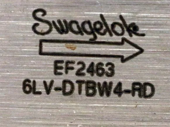 Клапан Swagelok 6LV-DTBW4-RD ¼” In-line Diaphragm Valve — фото лота 2
