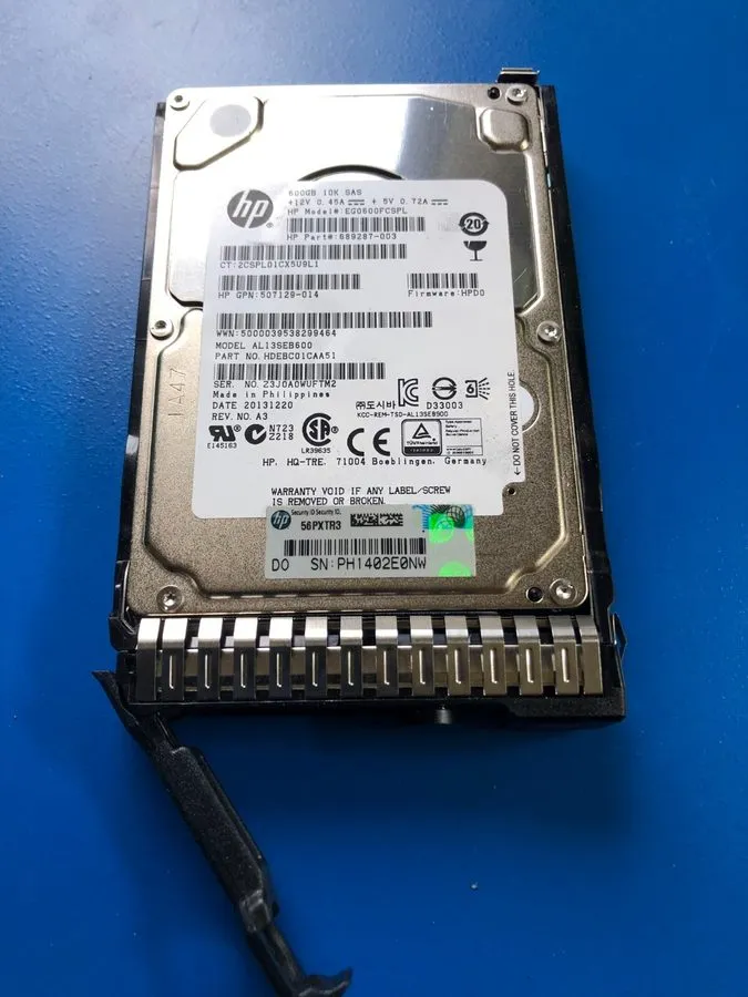 Жёсткий диск HPE 652583-B21 653957-001 600GB 10K 2.5" SAS 6G SC ENT HDD Hard Dri