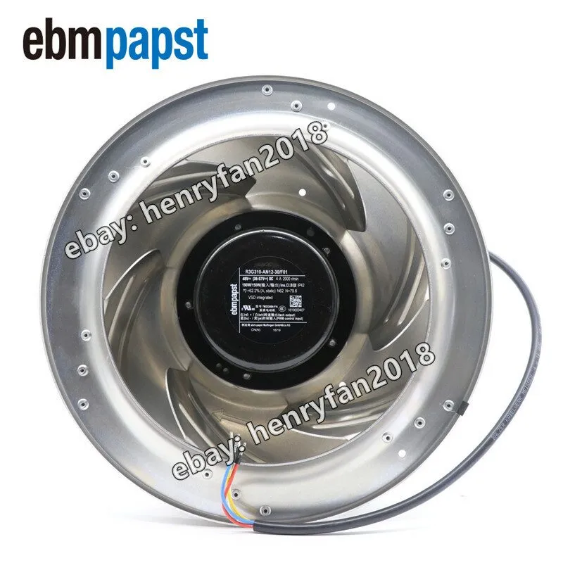 Вентилятор R3G310-AN12-30/F01 Centrifugal Fan Cooling Speed Control 48VDC