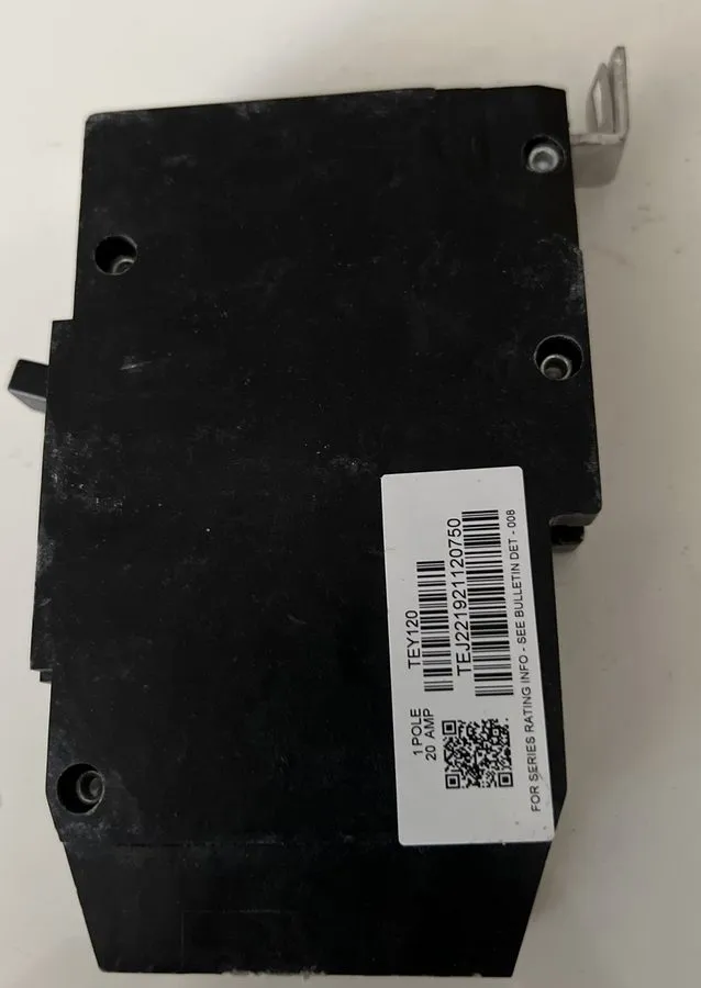 Автоматический выключатель Ge Tey120 Molded Case Circuit Breaker, Tey Series, 20 — фото лота 1