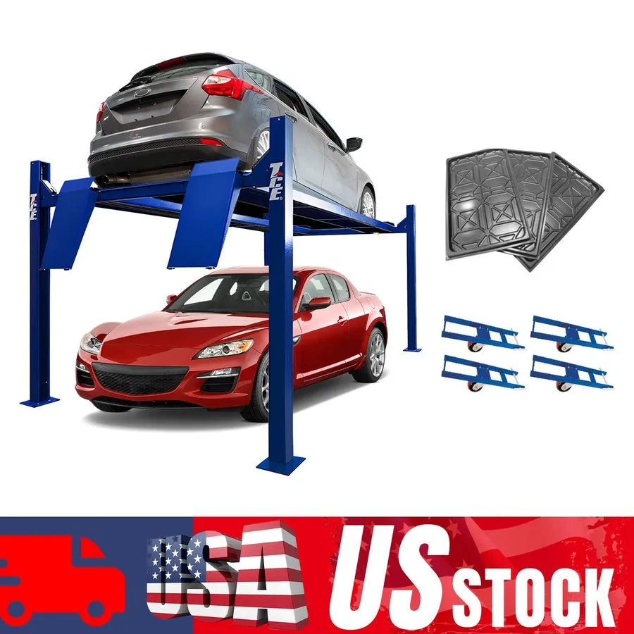 Автоподъёмник TCE 110V Four Post Lift 75.5in 9000lbs 4 Post Car Lift Auto Truck 