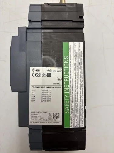 Автоматический выключатель Siemens 3VA5222-6ED31 E01 Circuit Breaker 225A 3P 600 — фото лота 2