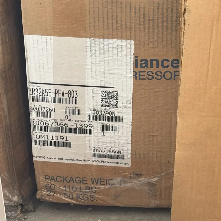 Компрессор COPELAND ZR32K5E-PFV-803 SCROLL COMPRESSOR 32000 BTU 208-230V 1 Ph R  — фото лота 1