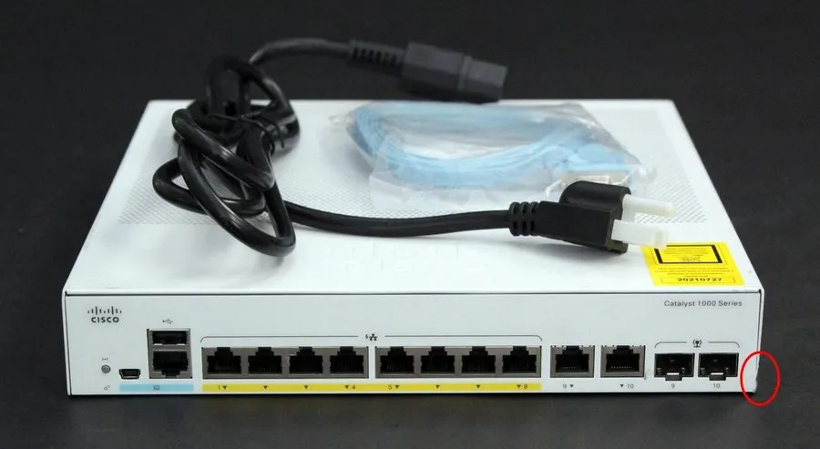 Коммутатор Cisco C1000-8FP-2G-L 8x 10/100/1000 GE PoE+, (SMALL DENT BUT FULLY FU