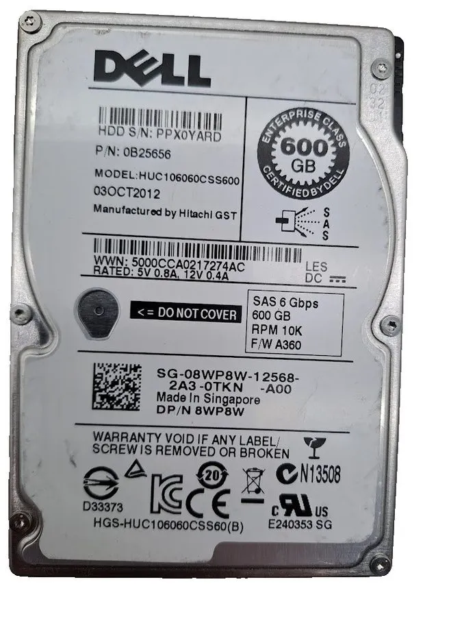 Жёсткий диск Hgst HUC106060CSS600 600Gb 2.5 Inch Sas Hdd 10K 10000 Rpm 6Gb 15Mm