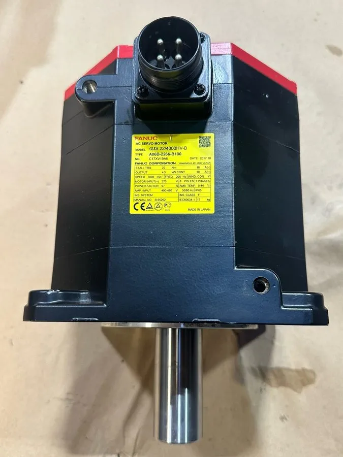 Серводвигатель FANUC AC Servo Motor αiS 22/4000HV-B A06B-2266-B100 4.5kW Japan — фото лота 2