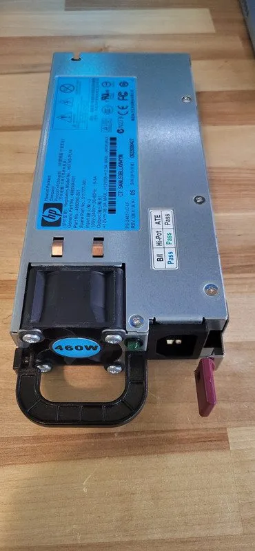 Комплектующее сервера HP ProLiant DL360 G7 460 W 1U Hot Swap Server Power Supply