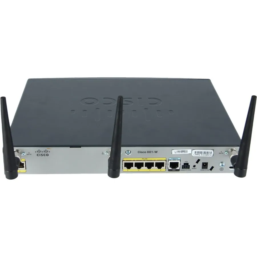 Маршрутизатор Cisco 881W 4-Port 10/100 Wireless N Router (CISCO881W-GN-A-K9) — фото лота 2