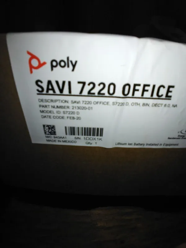 VoIP-шлюз Plantronics Poly Savi 7220 (213020-01) Office Wireless Headset