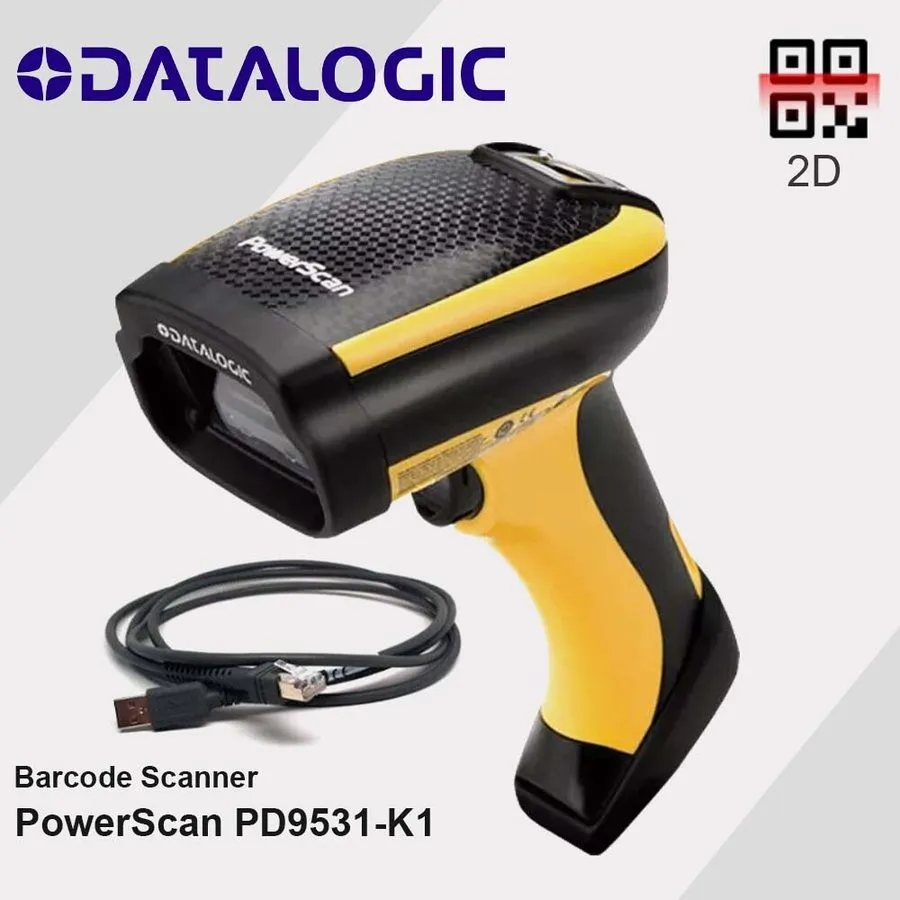 Сканер штрих-кода Datalogic PowerScan PD9531-K1 USB Corded Handheld 2D Industria — фото лота 1