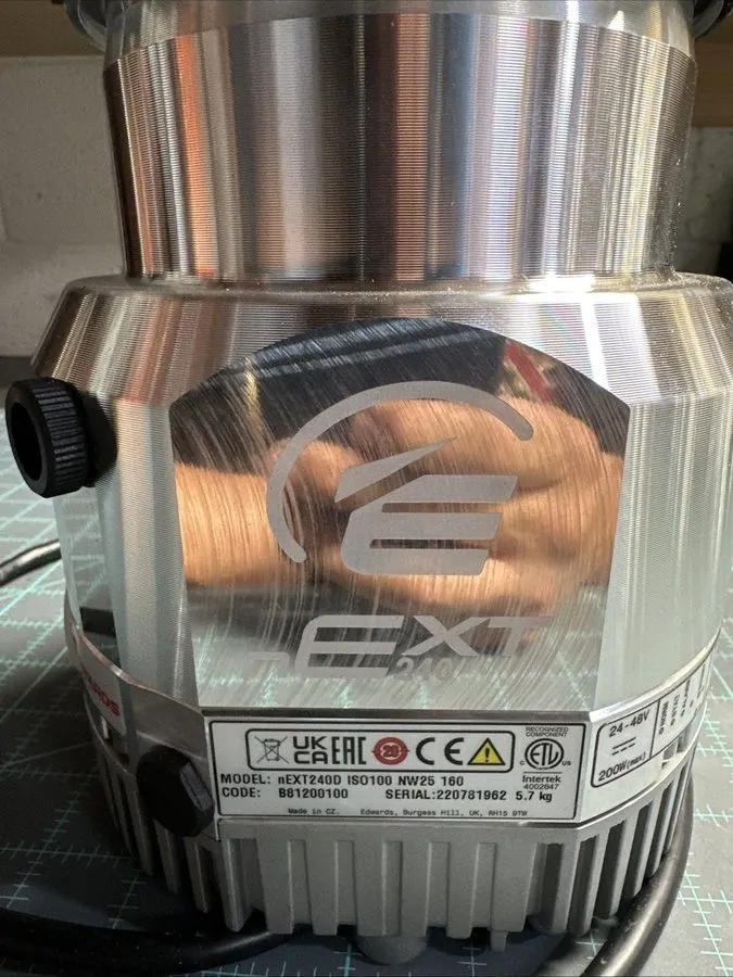 Насос Edwards nEXT240D 160W Turbomolecular Vacuum Pump w/Air Cooler & Extras