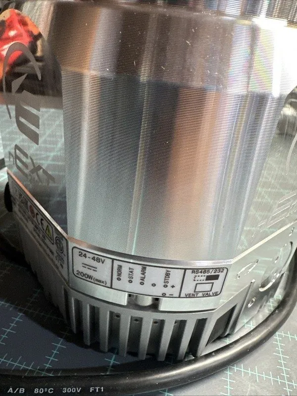 Насос Edwards nEXT240D 160W Turbomolecular Vacuum Pump w/Air Cooler & Extras — фото лота 2
