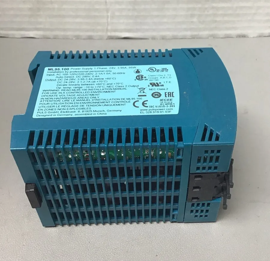 Блок питания Puls MiniLine Power Supply ML95.100, 1-Ph, 24VDC, Din Rail, 95W, 4A
