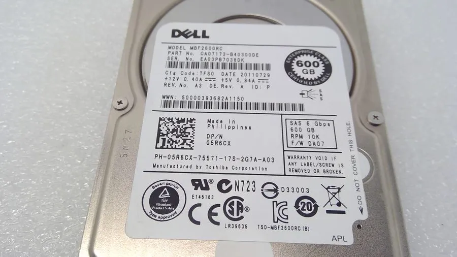 Жёсткий диск TOSHIBA MBF2600RC 600GB 10K 6G SFF 2.5'' SAS HDD HARD DRIVE
