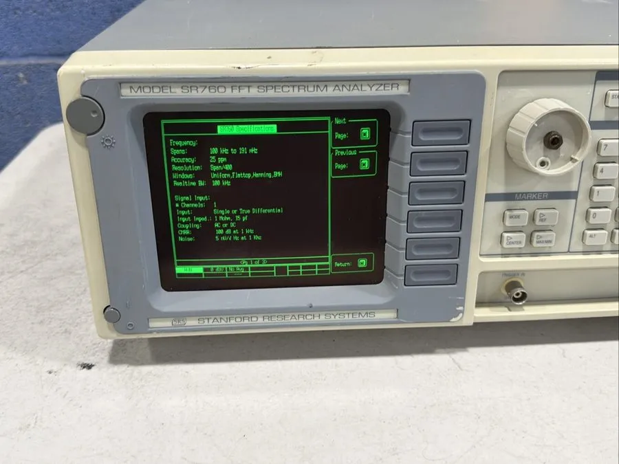 Анализатор спектра SRS Stanford Research System SR760 FFT Spectrum Analyzer