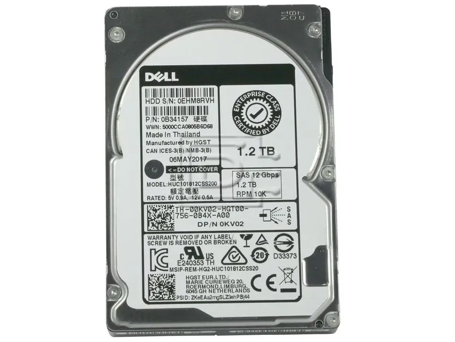 Жёсткий диск HGST HUC101812CSS200 1.2TB 10K SAS 2.5" 12G HDD Dell 0B34157 Hard d