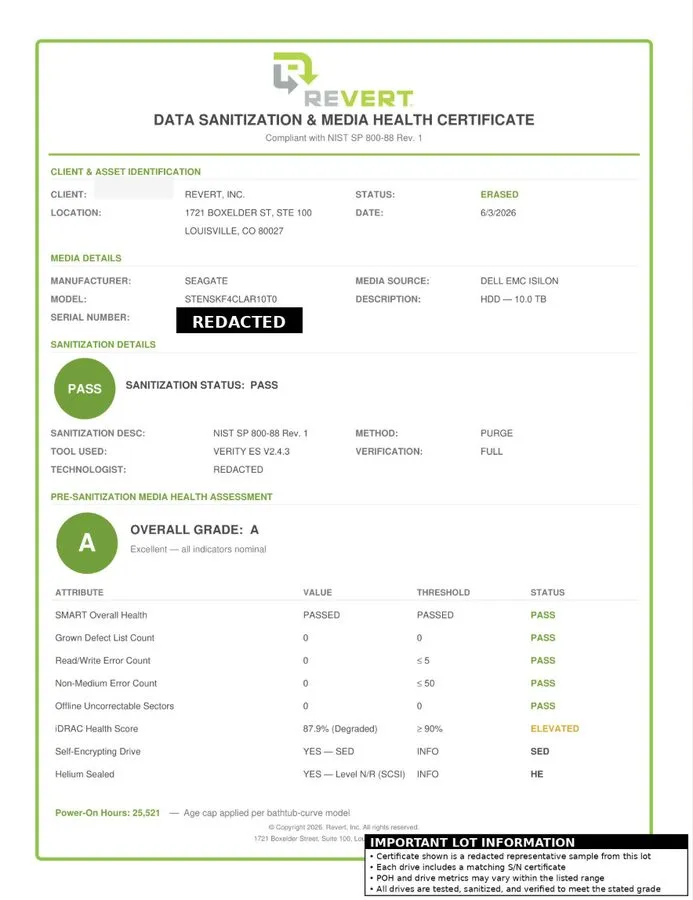 Жёсткий диск Dell EMC Seagate 10TB SAS 12Gb/s 7.2K 3.5" STENSKF4CLAR10T0 A ≤50K — фото лота 2
