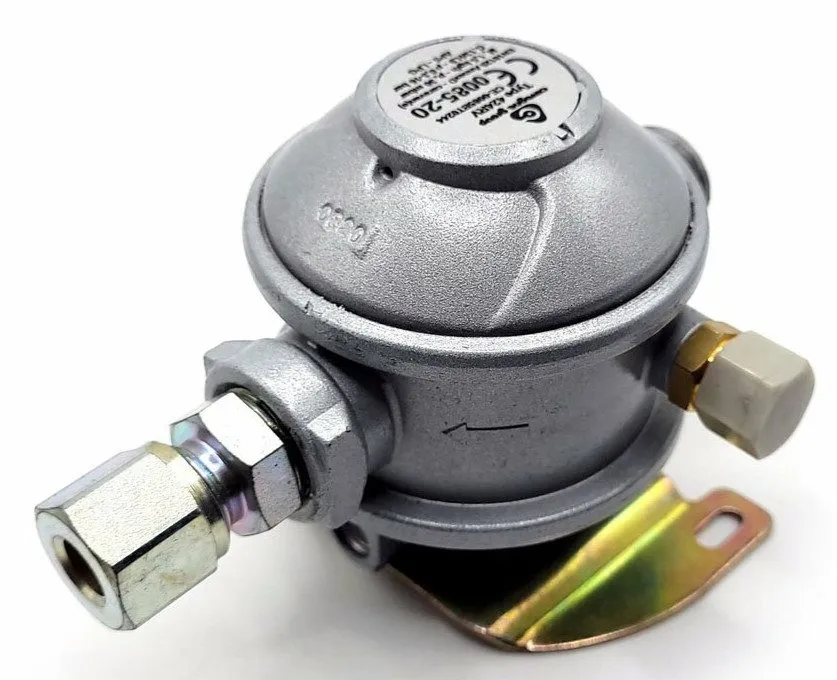 Трубопроводная арматура 30mbar LPG Pressure Regulator Bulkhead 10mm 180° — фото лота 1
