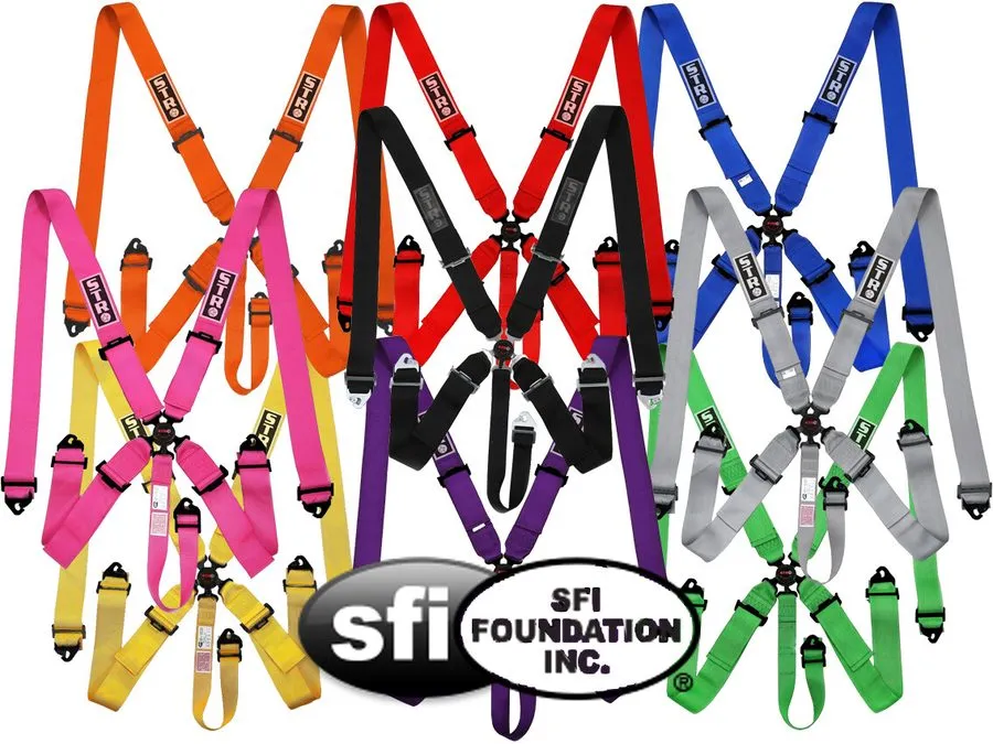 Жгут проводов 5-Point Race Harness SFI 16.1 Spec Belt Camlock Aircraft Buckle ST