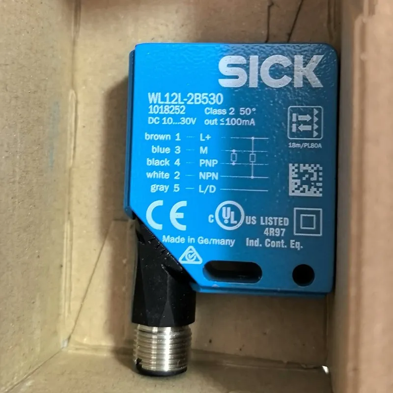 Фотоэлектрический датчик SICK WL12L-2B530 PHOTOELECTRIC LASER SENSOR 1018252 10-