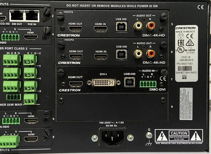 Видеокоммутатор CRESTRON-DM-MD8x8 Digital Media Switcher- LOADED — фото лота 1