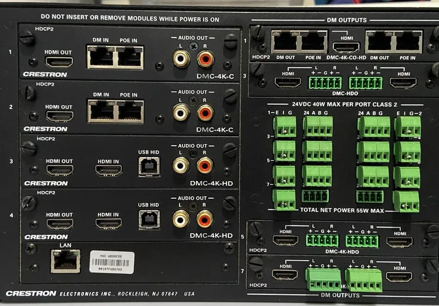 Видеокоммутатор CRESTRON-DM-MD8x8 Digital Media Switcher- LOADED — фото лота 2