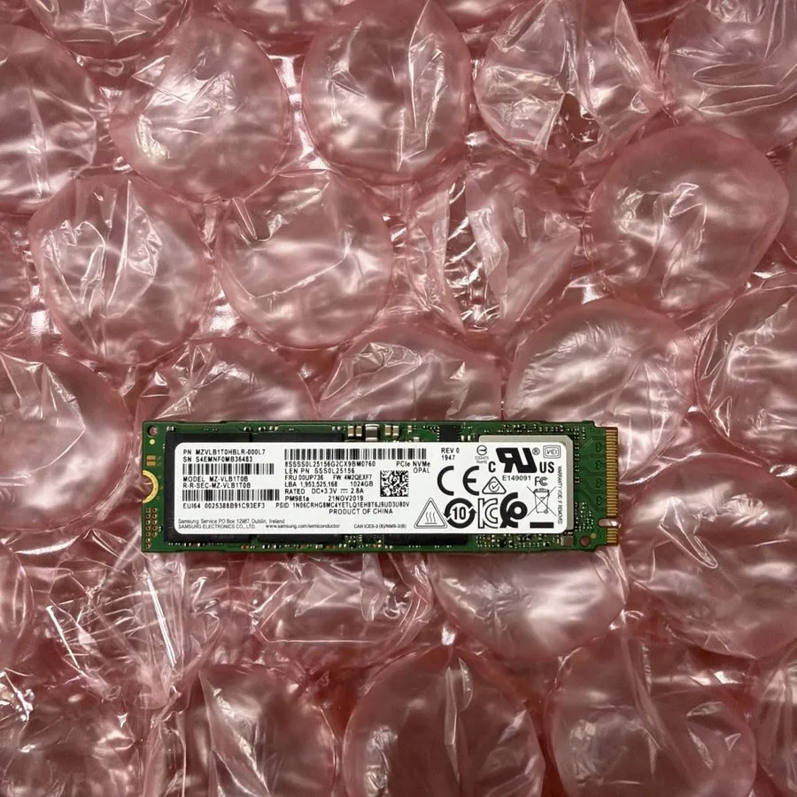 SSD-накопитель Samsung PM981a m.2 1TB NVME 2280 PCIe SSD OPAL MZ-VLB1T0B