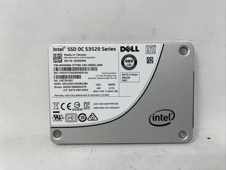 SSD-накопитель DELL OVXG5N Intel DC S3520 960GB 2.5" SATA 6Gb/s MLC SSDSC2BB960G