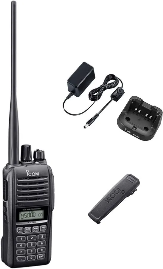 Радиостанция Icom IC-T10 Dual Band VHF UHF Ham Radio Transceiver IP67 Rugged Wat