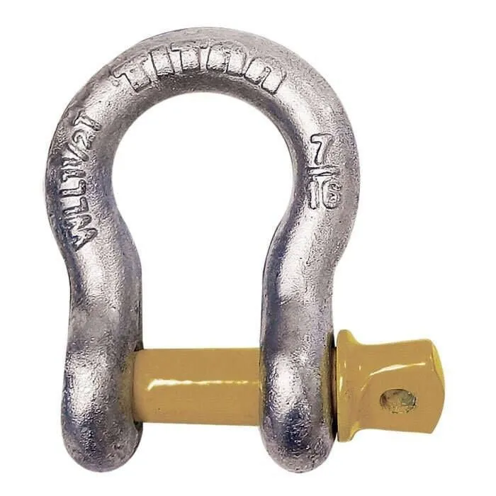 Такелажная скоба Titan Chain 10319059 Hot Galvanized Bow Shackle, 1-1/8" — фото лота 1