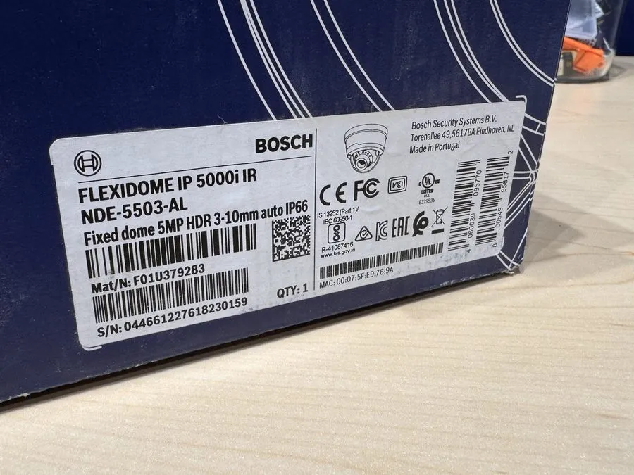 Камера Bosch FLEXIDOME IP 5000i IR NDE-5503-AL 5MP HDR Outdoor Dome Camera