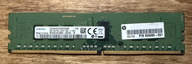 Модуль памяти HP 809080-591 Samsung M393A1K43BB0-CRC 4x8GB 1Rx8 PC4-2400T Server